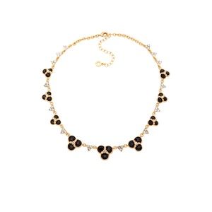 Anne Klein Women's Flower Collar Crystal Necklace Gold Tone Prom Mother of Bride